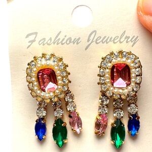 Elegant Multicolor Dangle Earrings